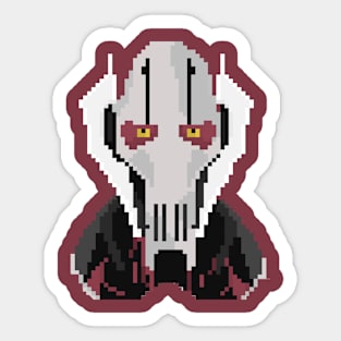 Pixelated General Grievous Headshot Sticker